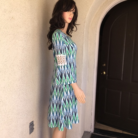 NWT Ny Collection multicolored Women’s drees Sz PS - Picture 2 of 8